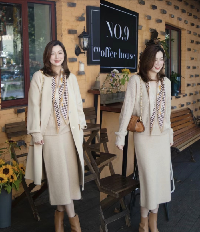 女人这样打扮确实很好看,配色不俗,搭配整齐,舒适耐看_白色_造型_女性