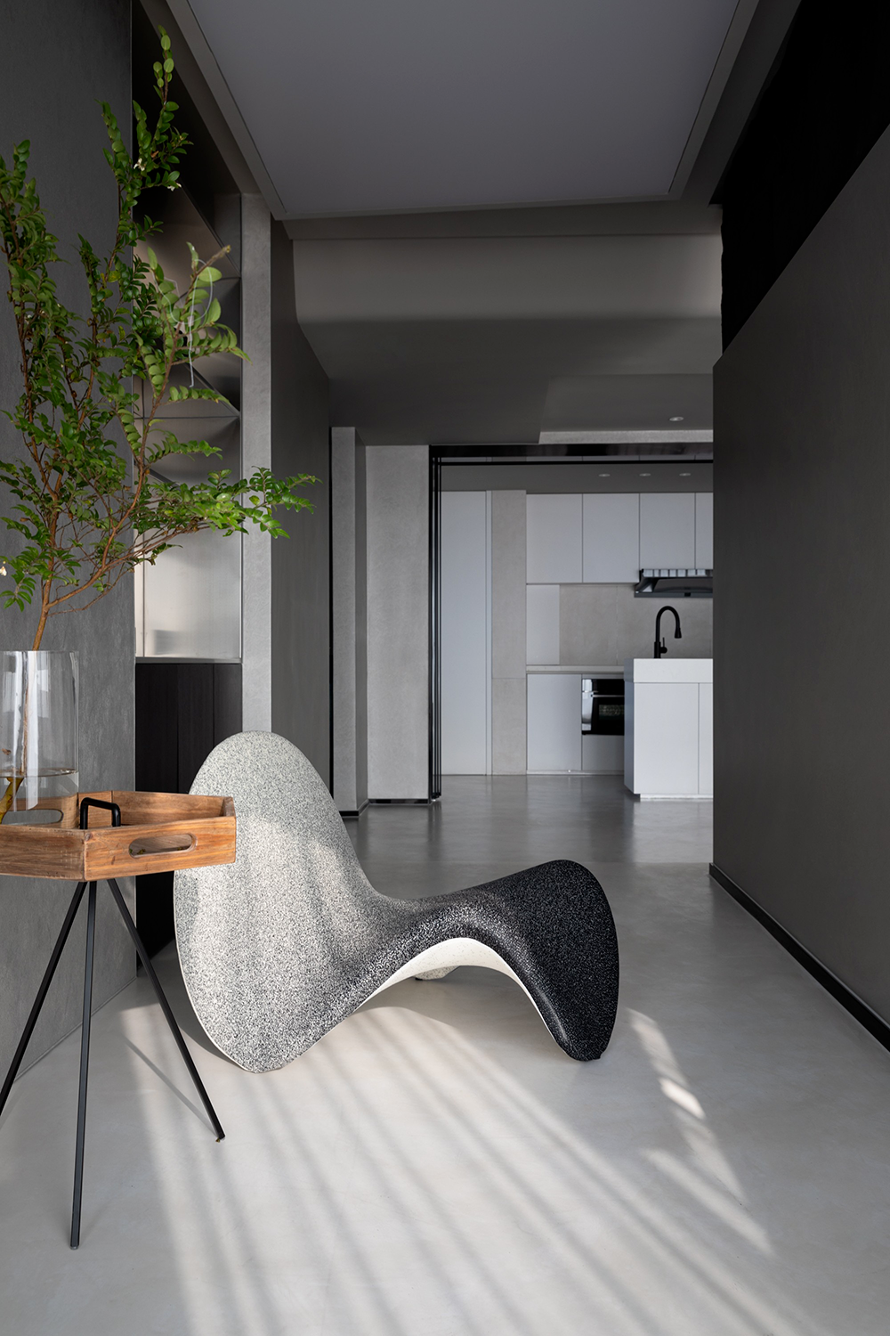 150㎡极简公寓黑白更高级