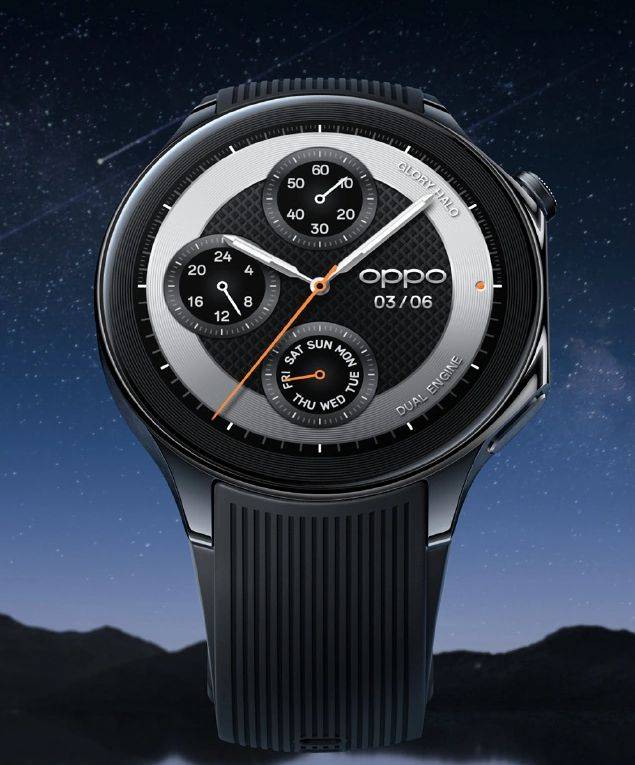 oppowatchx智能手表三款配色千帆蔚蓝大漠银月星夜飞行