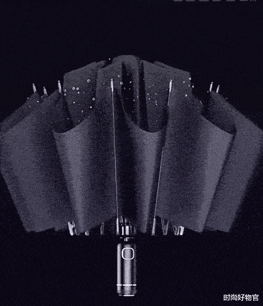 原创国产黑马级雨伞反向折叠一甩即干自带led照明很贴心