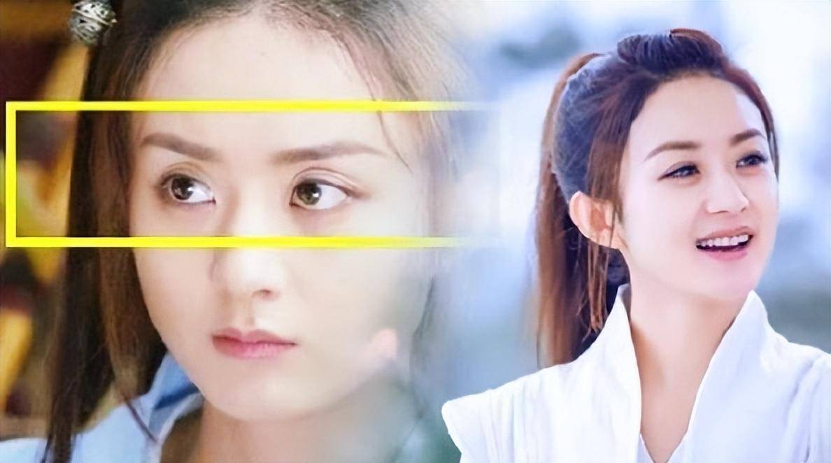 其实,在演少女花千骨的时候,赵丽颖那双眼睛就暴露了多层眼皮.