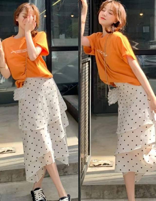 初夏搭出橘子汽水一般的清爽_白色_活力_颜色