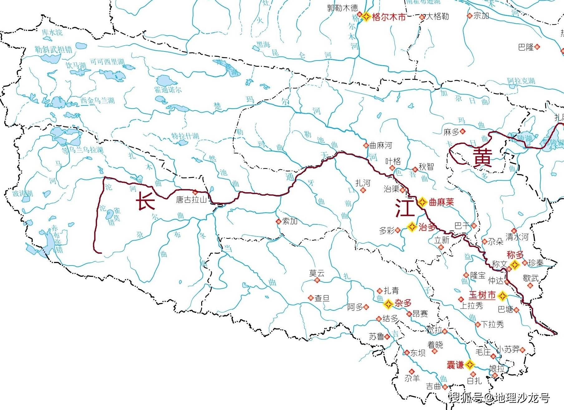长江和黄河两条母亲河的干流都流经的省区只有青海省和四川省