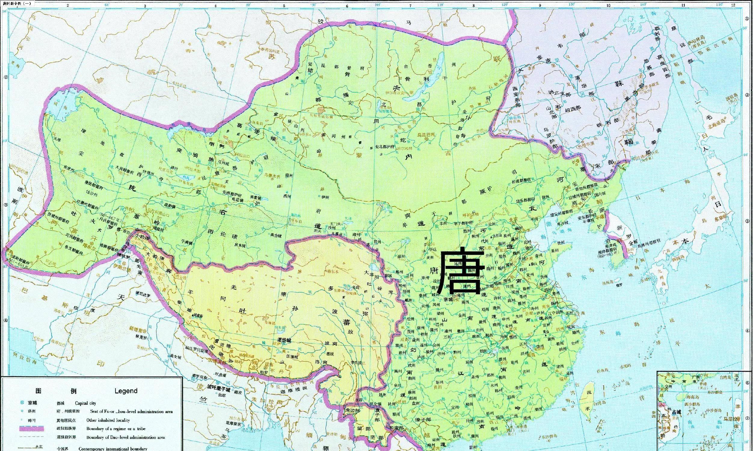中国历代王朝的版图图片