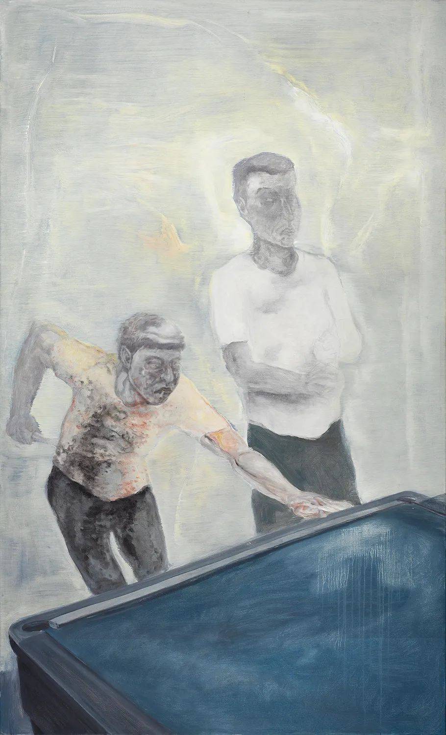 打台球 2019 油画 200x120.