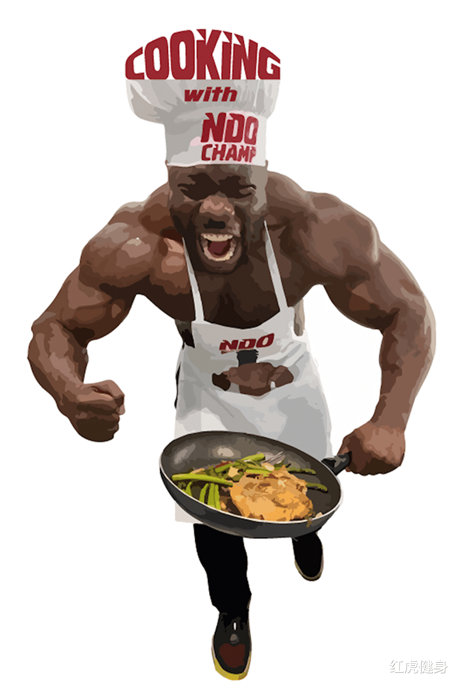 ndochamp从难民到健美网红他将在健美上击败德里克