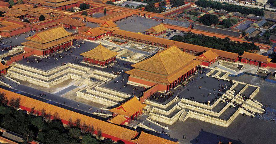 北京故宫的外观和结构图片