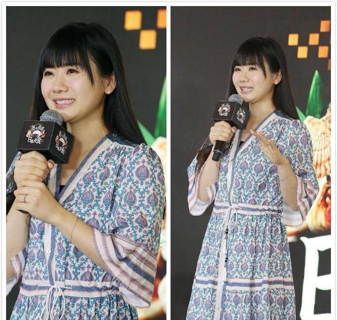 原创瓷娃娃福原爱退役后看上去更温柔了穿着印花裙优雅又端庄