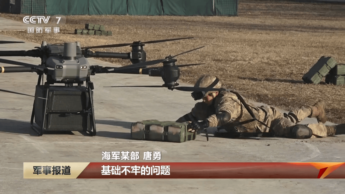级旋翼无人机】相比之下解放军后勤部队会开始装备货运级旋翼无人机