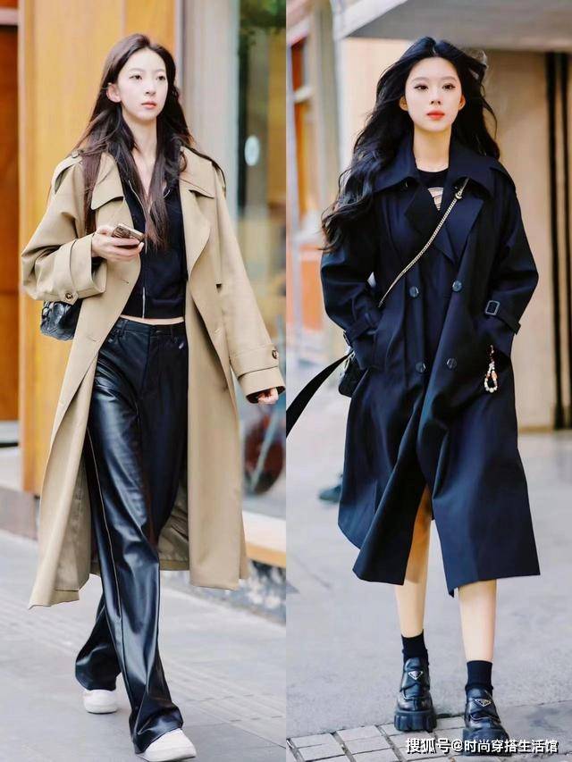 原创春天穿风衣时尽量不要配丝袜运动鞋其实这样穿会更洋气好看