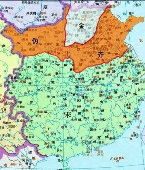 北宋灭亡后金国扶持了两个傀儡政权其中一个强大的让金国害怕