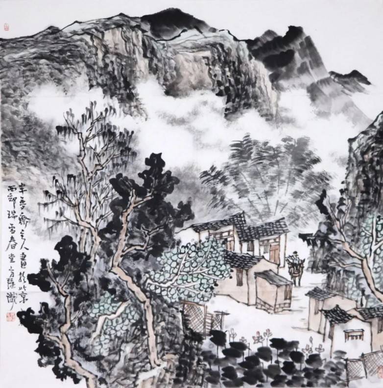 中国美协会员 方强 作品△中国美协会员 李杰 作品温州站参展画家