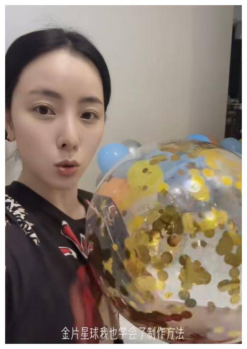 李思思为次子办7周岁生日趴自己吹派对气球老公不帮忙