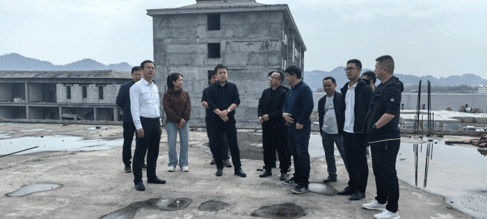 三都县委副书记县长杨凯与佳鹏木业有限公司开展项目洽谈