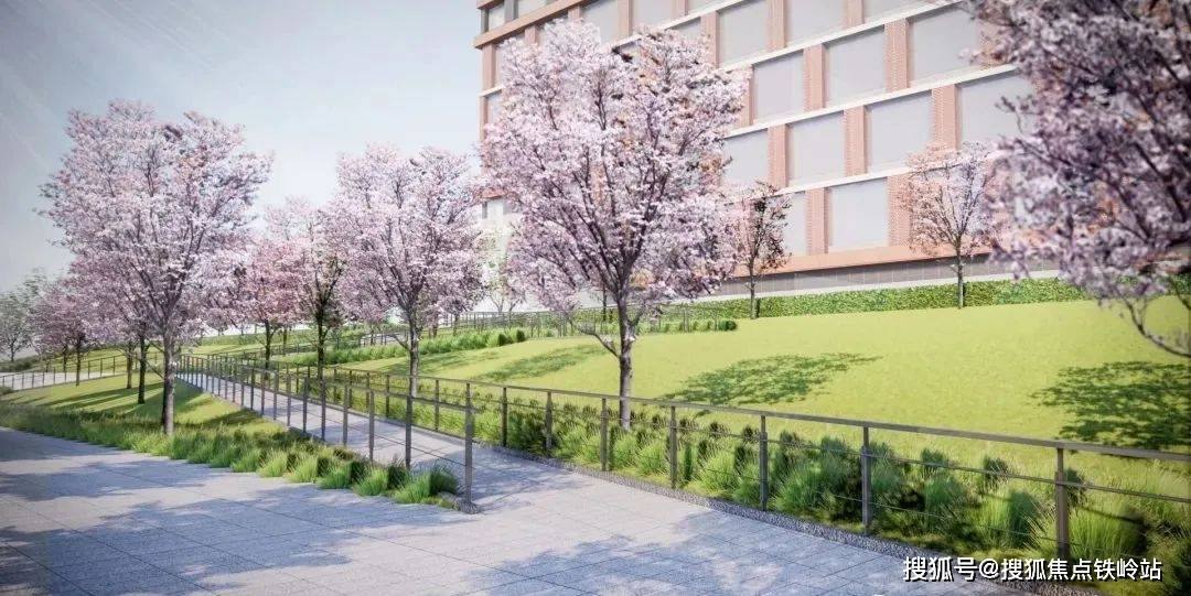 园林引入高校拱廊,大师草坪等人文元素秉承归心 体系,适地迭代:越秀