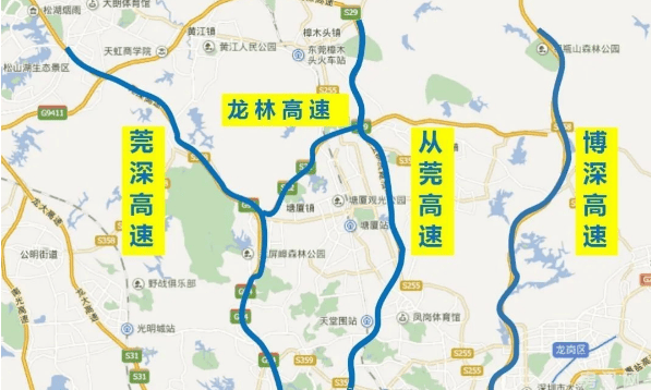 东莞r1线延长线线路图图片