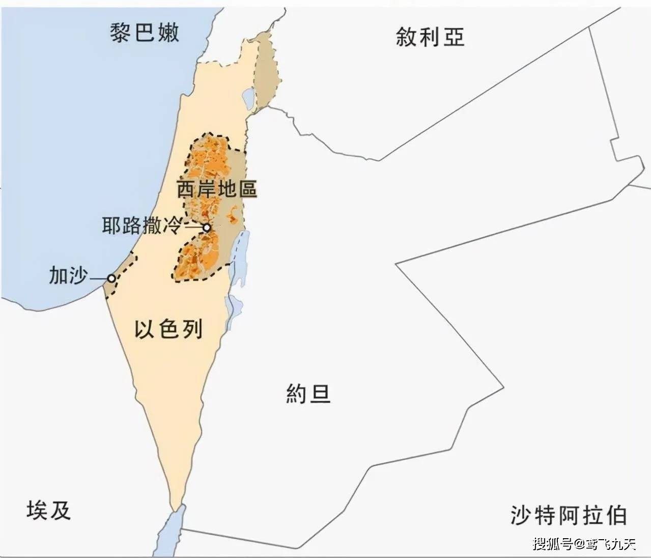世界地图上的以色列图片