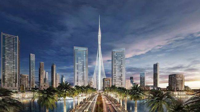 该塔高约1300米,将成为迪拜乃至世界又一座里程碑式的地标建筑.