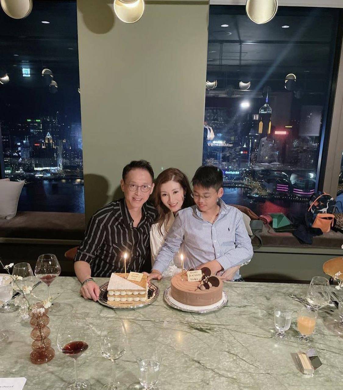 原创51岁李嘉欣庆生不忘老公,12岁儿子遭围观,未来儿媳难了_许世勋