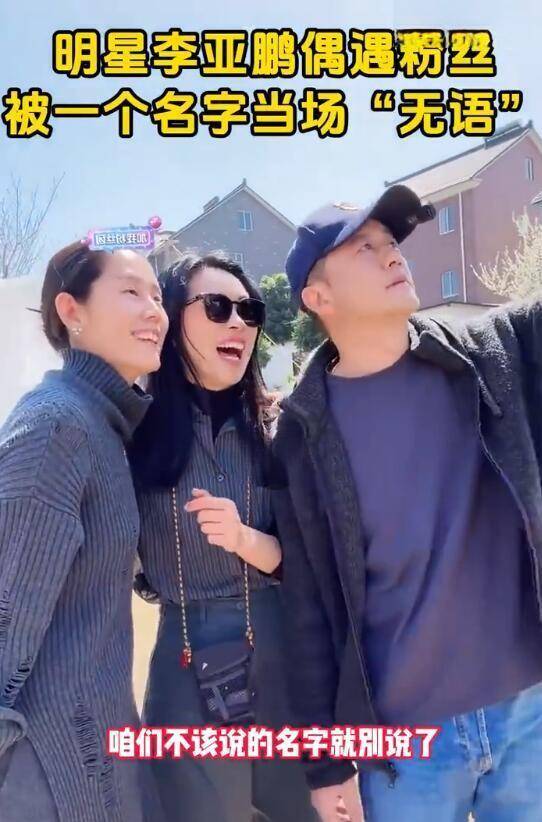 李亚鹏与粉丝合照听到王菲名字吓到表情失控两次强调这不该提