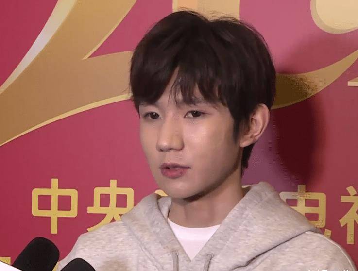 原创王源再次接受电视采访在照妖镜之下面部上痘痘很明显