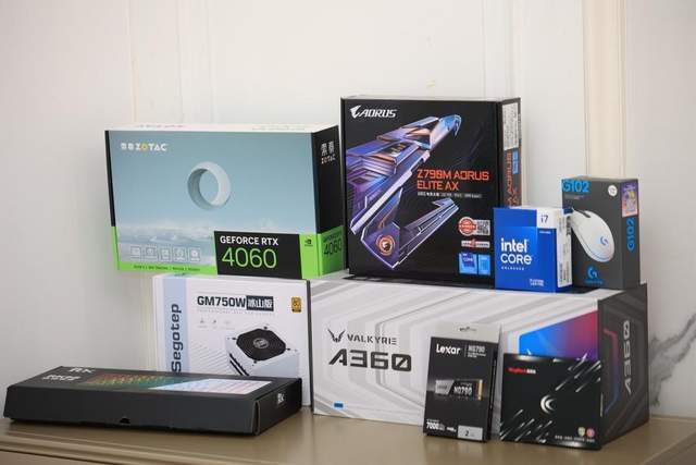 技嘉z790m小雕wifirtx4060显卡战力强劲的白色主机装机秀