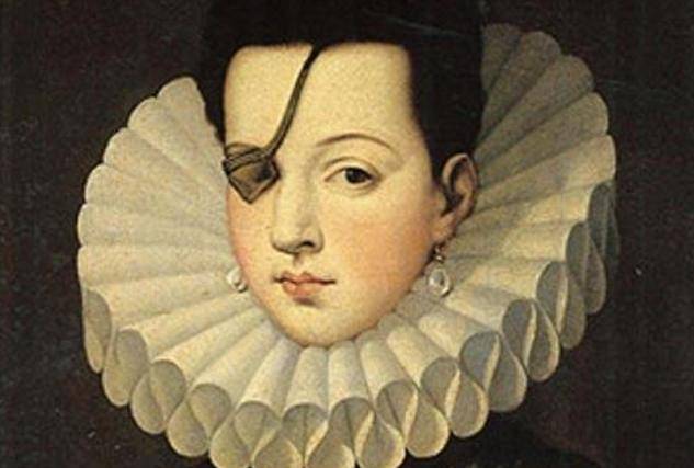 西班牙独眼美女戴着眼罩容貌却倾国倾城国王为她失去理智