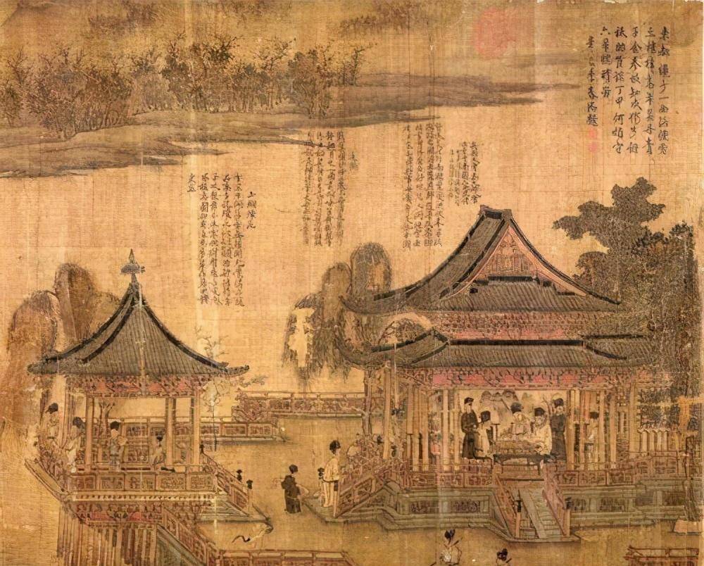 张先《十咏图》(局部)至于这幅画为什么会流落到王老汉手中,其口中所