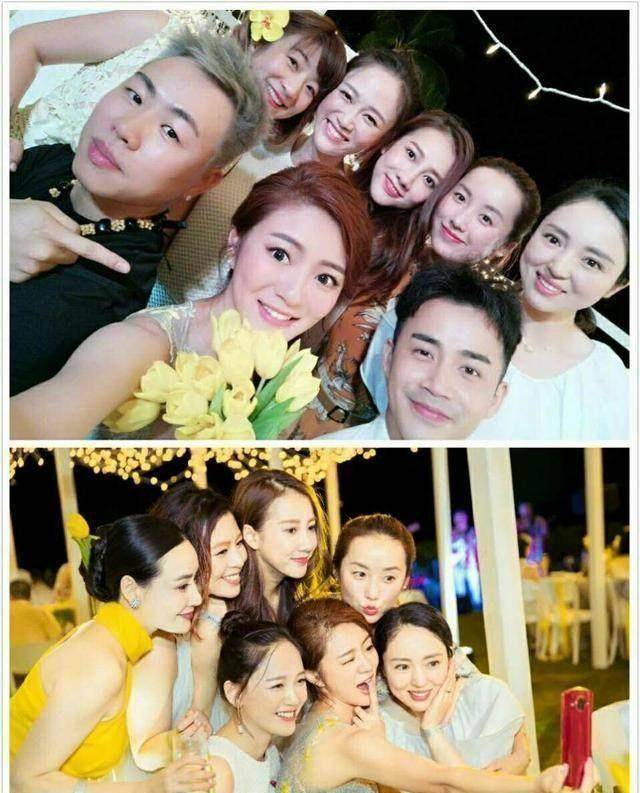 安以轩婚礼众女子脸型几乎都一样只有她辨识度最高