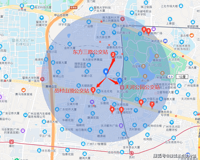 员村山顶站途经公交线路有43路,53路,137路,140路,194路,218路,243路