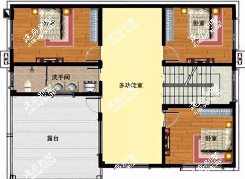 原创4款结实的二层小别墅均采用框架结构建第二款更是网红户型