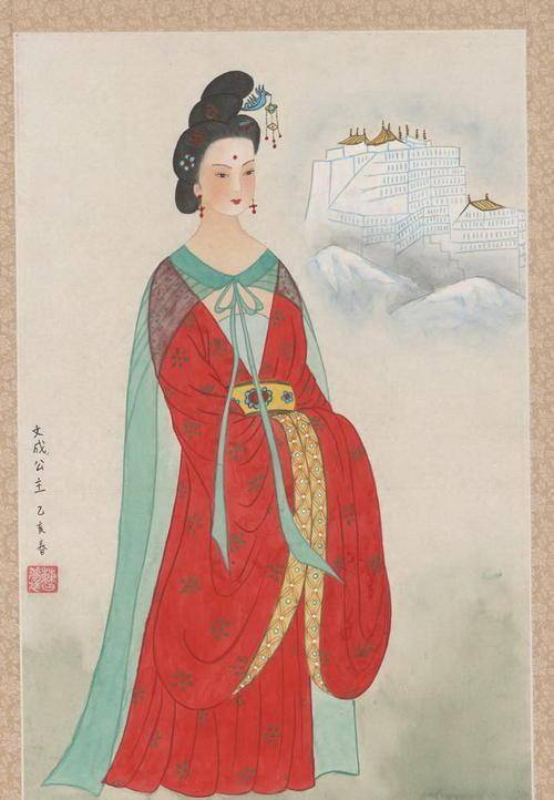文成公主是唐朝宗室之女,疑似是江夏王李道宗的女儿,贞观十四年(640年