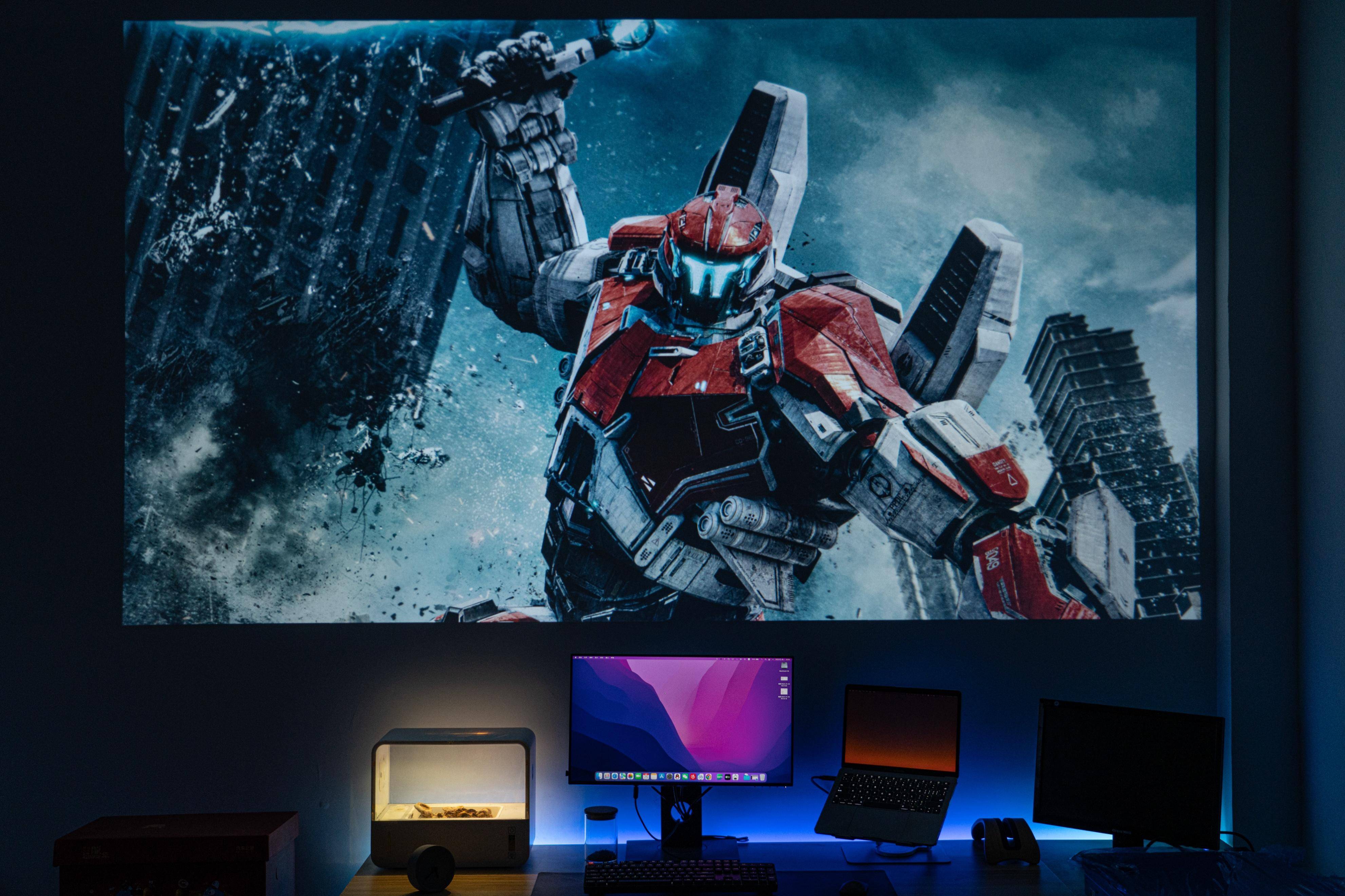 国产千元投影标杆快乐星球o3体验精准封闭光机jbl音响