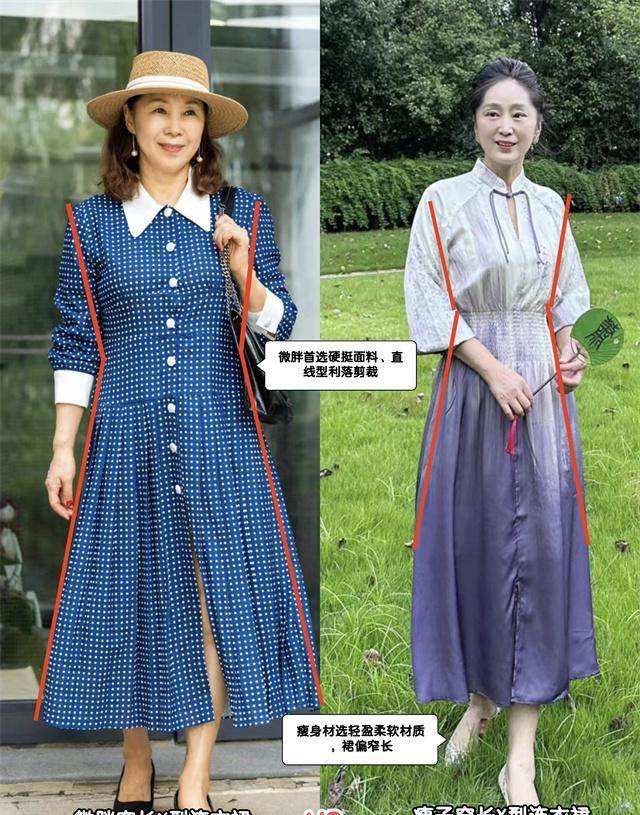 咱们还有长x型连衣裙,上半身合身,收腰 高腰线,下摆宽松,是不完美身材
