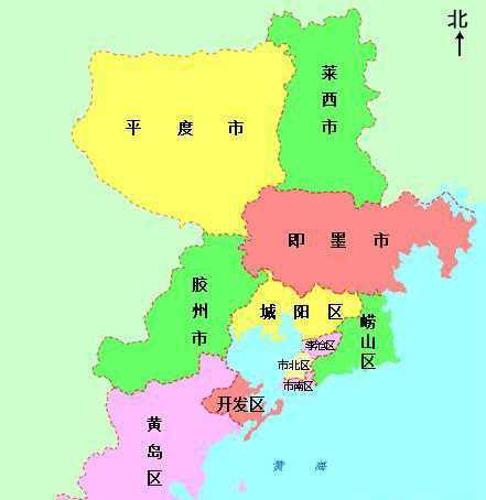 青岛平度地图位置图片