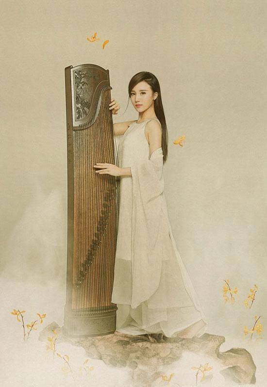 程皓如:为周杰伦伴奏,教许嵩弹琴,明明可以靠颜值却偏要靠才华_古筝