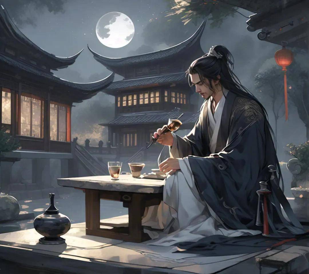 这里,苏轼巧妙地借鉴了李白《月下独酌》中的"举杯邀明月,对影成三人"