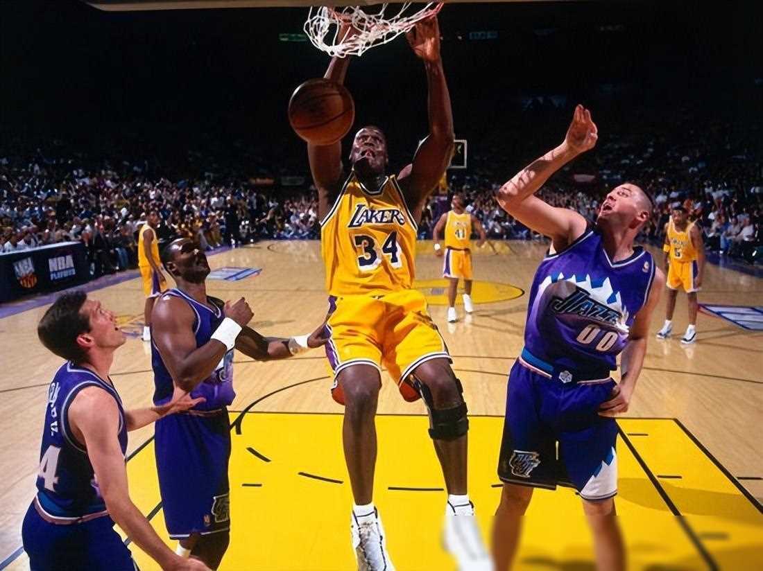 98年全明星组合61胜被横扫豪华阵容出征挑战爵士之旅_湖人队_奥尼尔