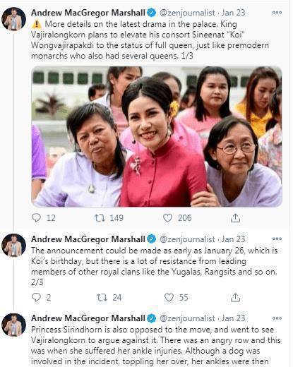 原创泰国甄嬛诗妮娜咧嘴大笑控制不住晒册封肖像照苏提达哭死