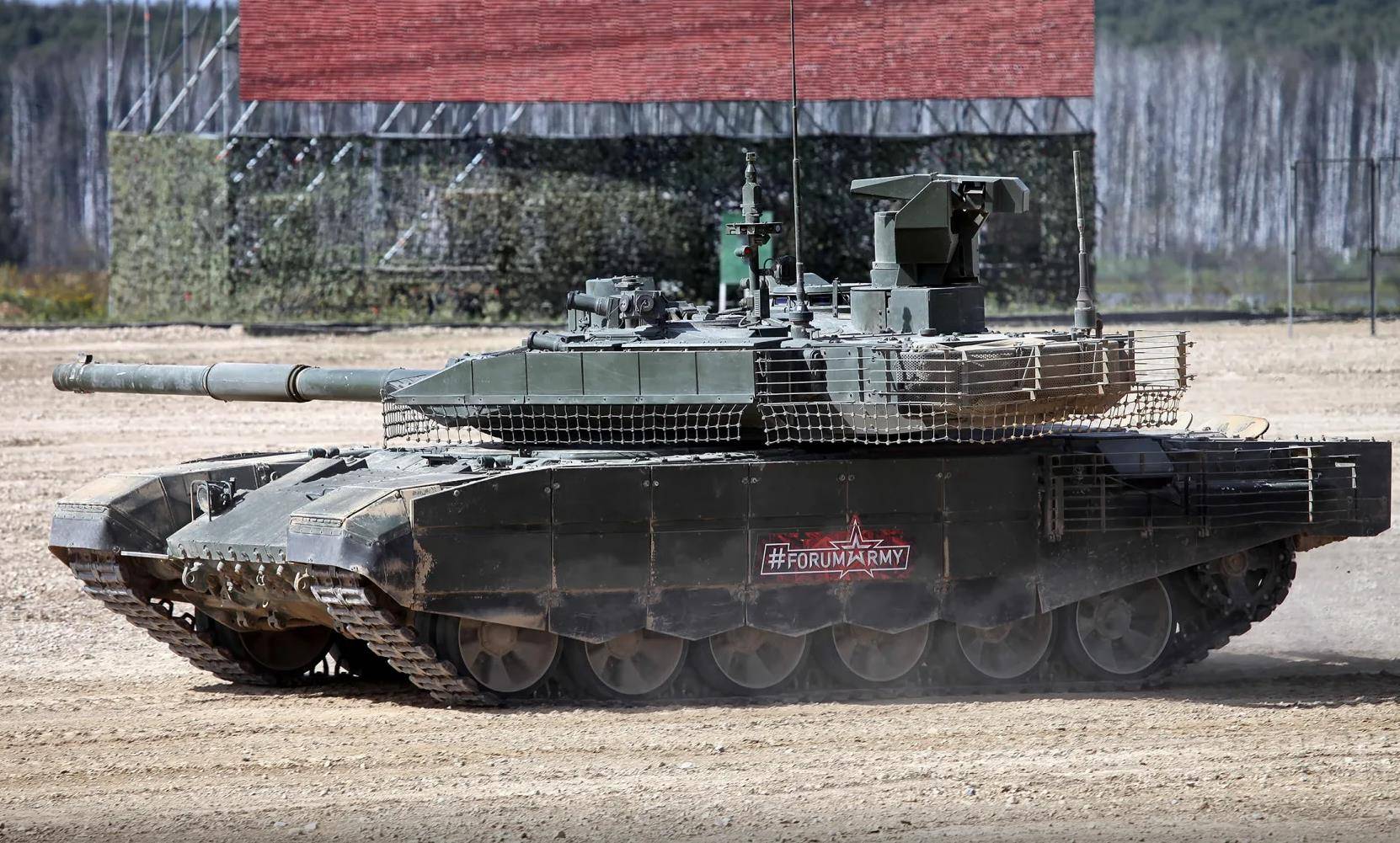 原创t90m坦克被用于训练配备先进滑膛坦克炮未来值得期待