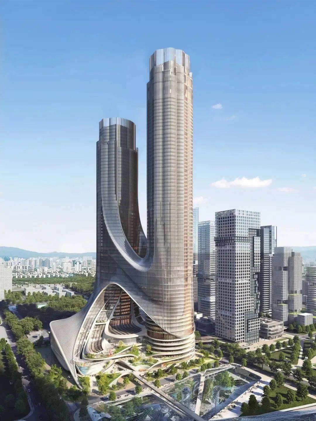 深圳在建第一高楼突破200米大关未来之塔跃出地面