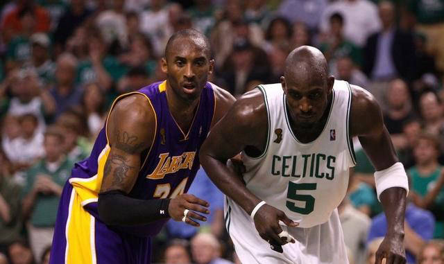 原创科比与加内特合作湖人的潜在总冠军数量会有何变化