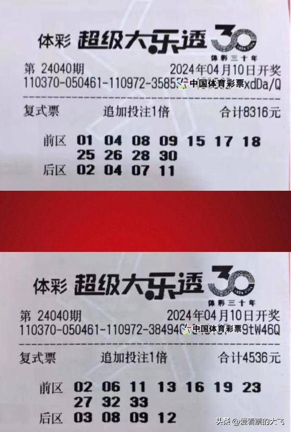 7万复式8张万元票 大乐透第40期晒票!没有人会对你百依百顺!