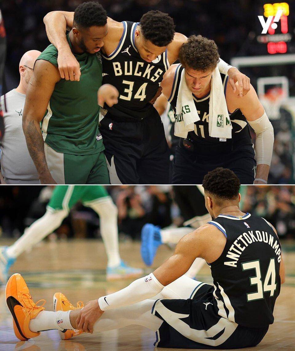 雄鹿突遭重创字母哥左小腿拉伤退赛专家最严重情况赛季报销