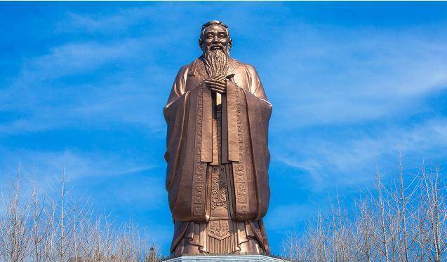 原创世界最高孔子雕像30层楼高纯铜打造被称作圣人故乡新地标