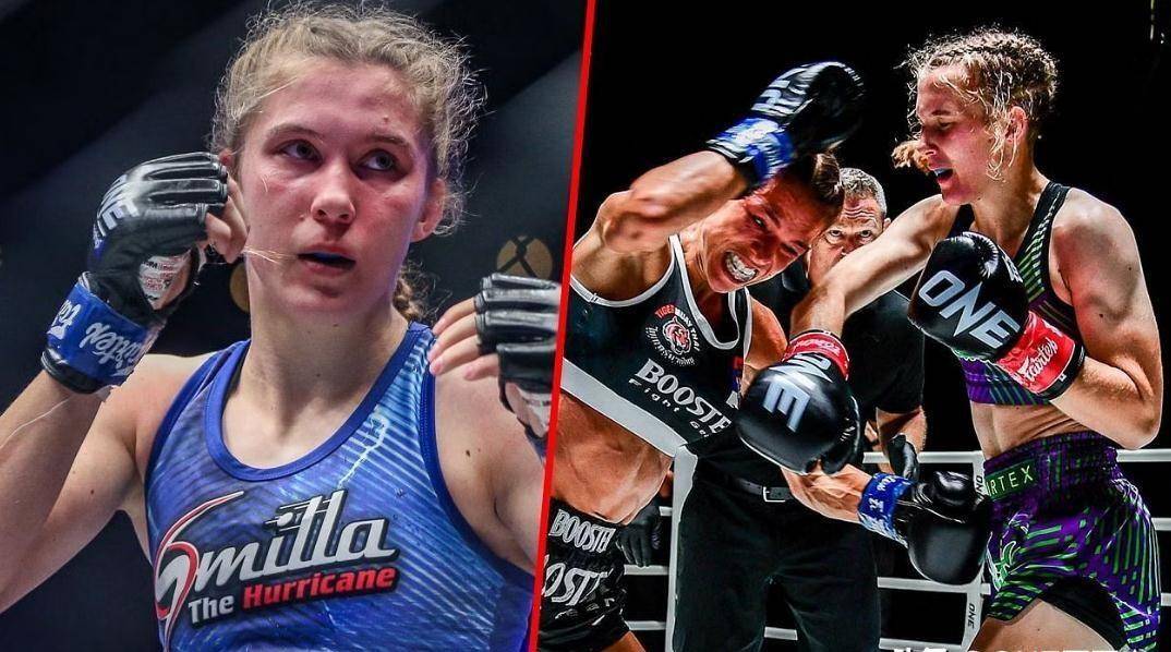 one巅峰系列赛2219岁女子泰拳冠军桑德尔对战迪亚奇科娃