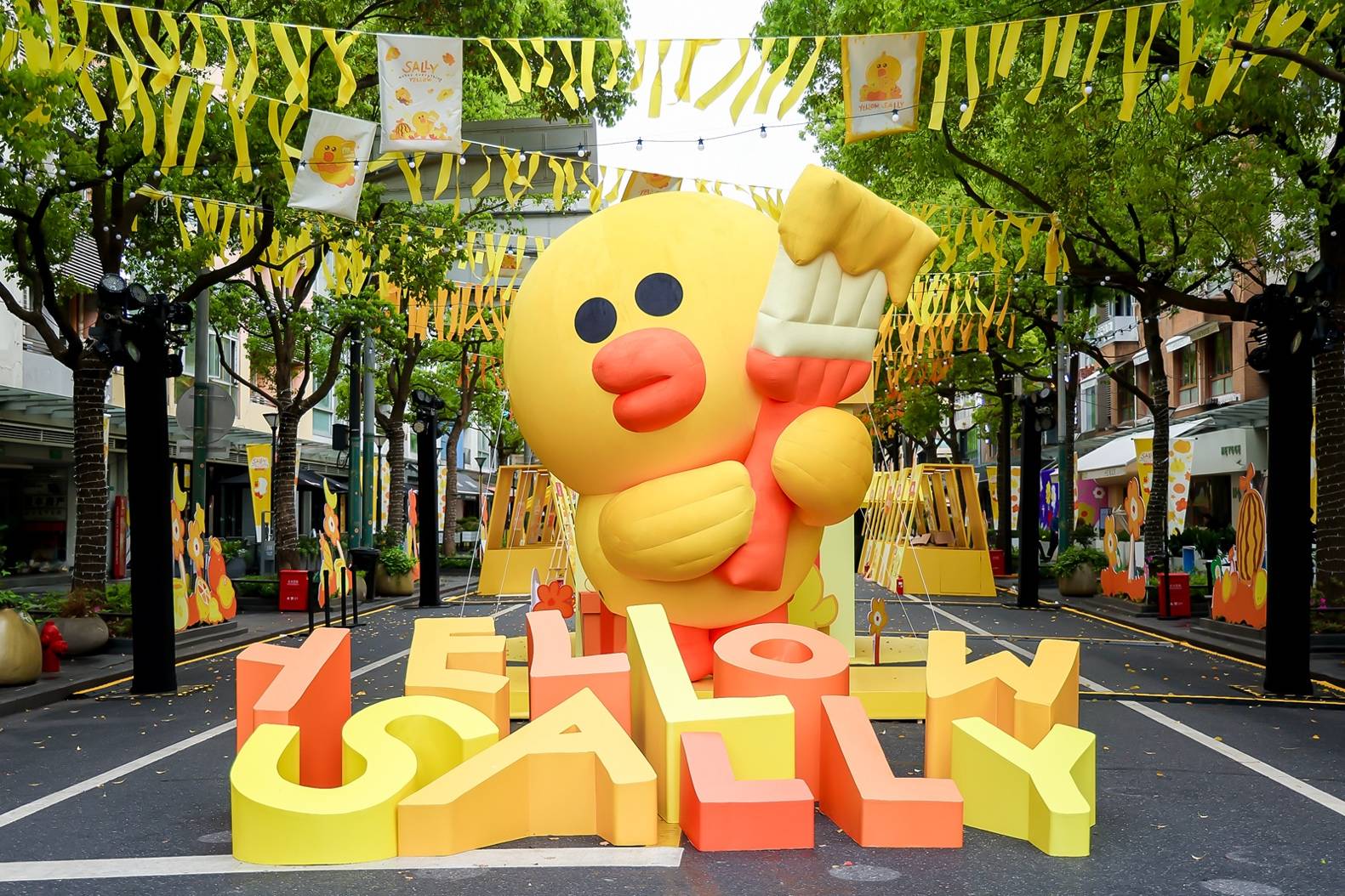 line friends "sally yellow market" 圆满落幕_品牌_莎莉_生日
