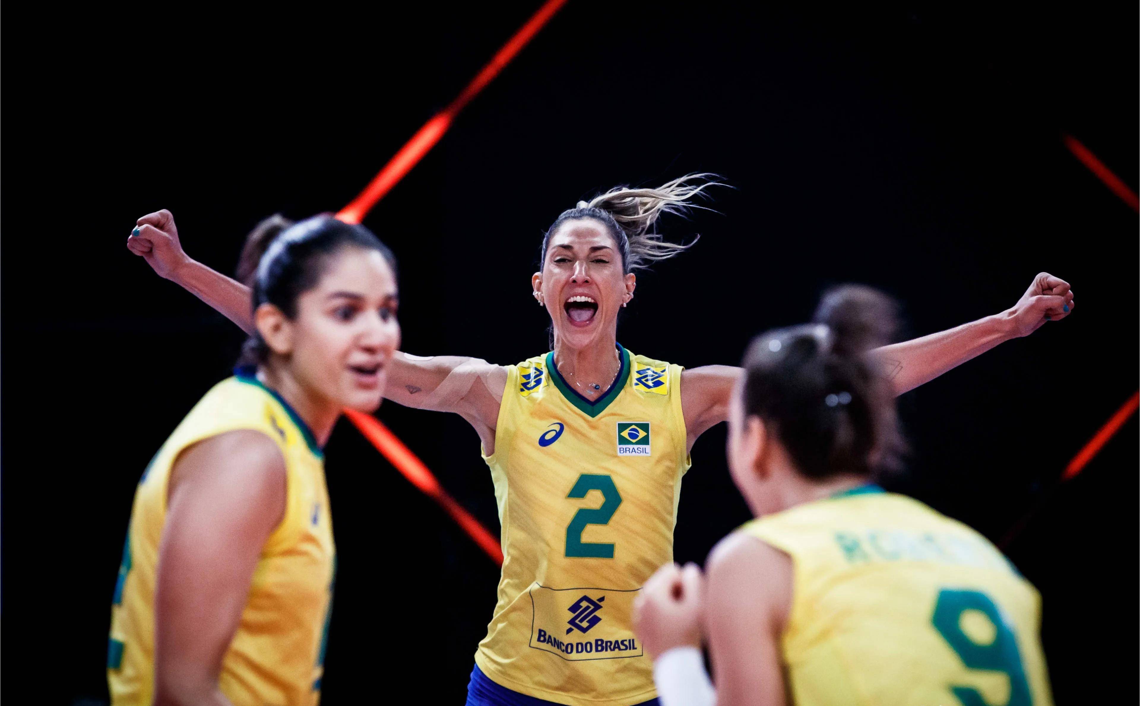 00 巴西 vs 加拿大第一周:巴西里约热内卢2024年世界女排联赛vnl巴西