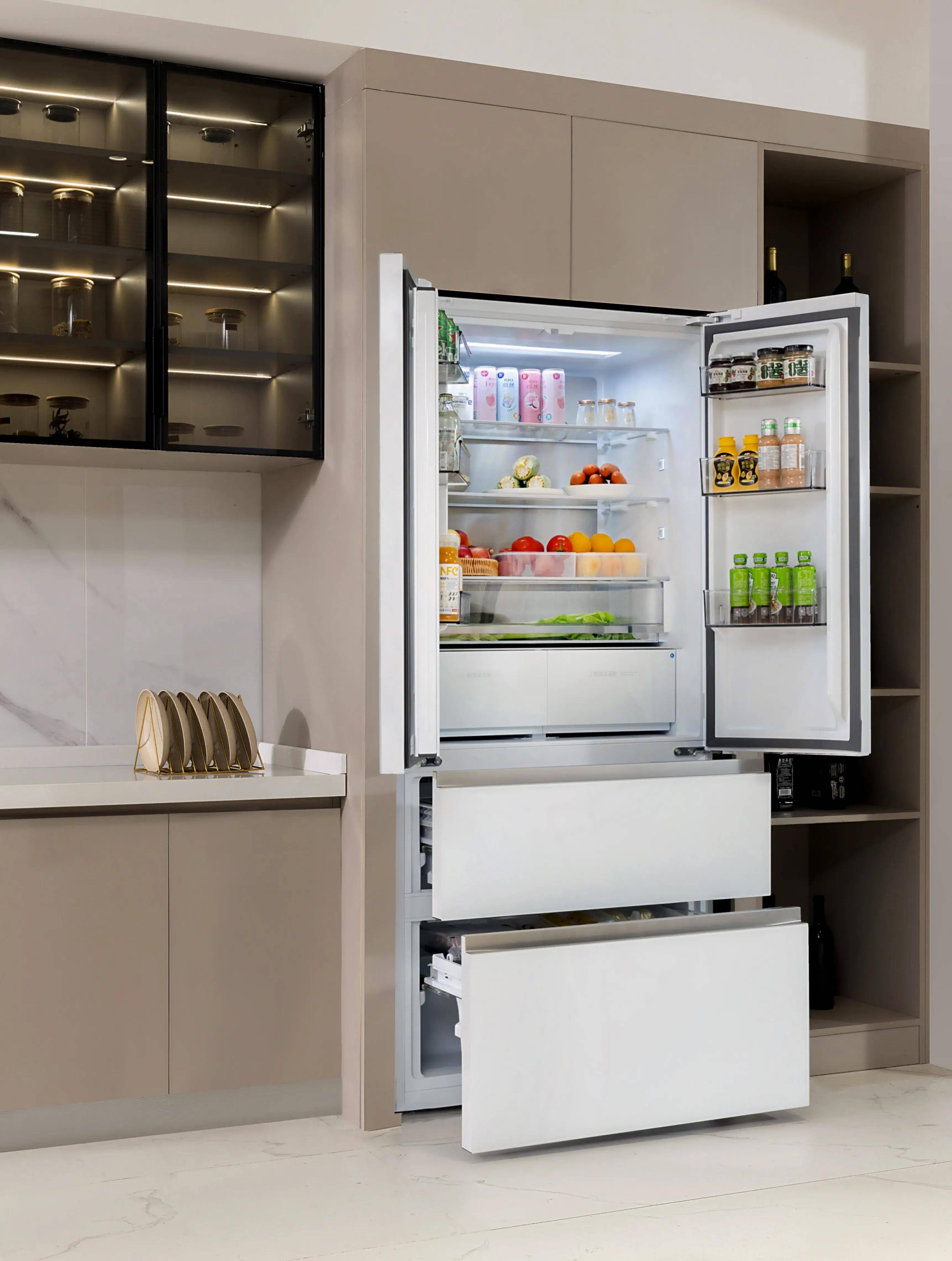 无缝零嵌,超强储鲜,tcl法式薄嵌p12守护家庭食品安全