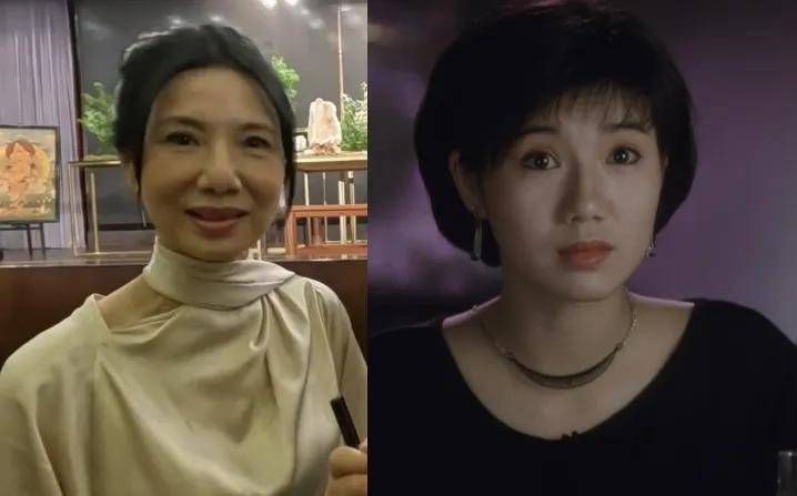 在媒体人汪曼玲的镜头里,关秀媚的脸看起来有点肿胀,不自然,做大表情